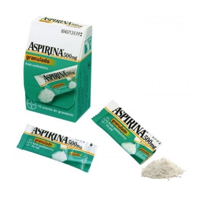 ASPIRINA 500 MG 10 SOBRES...